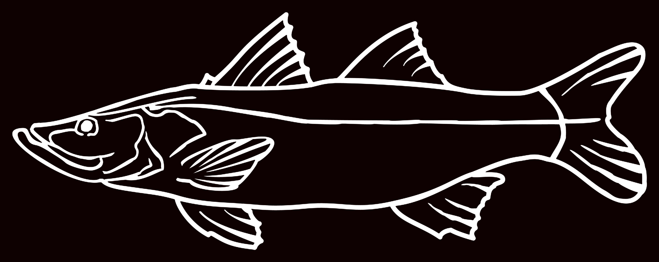 Sticky-Fish Snook Profile Vinyl Decal | Cabela's